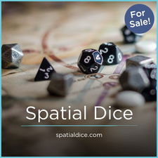 SpatialDice.com - Creative brandable domain for sale